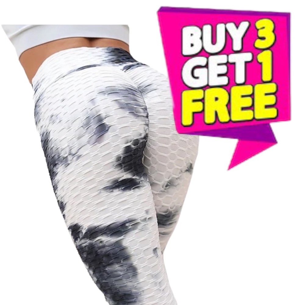Women's High Waisted Leggings Slimming Scrunch Booty Ruched Butt Lift Yoga Pants